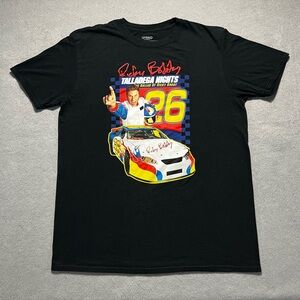Talladega Nights Ricky Bobby T-Shirt Men’s Large Black Hybrid Apparel NASCAR